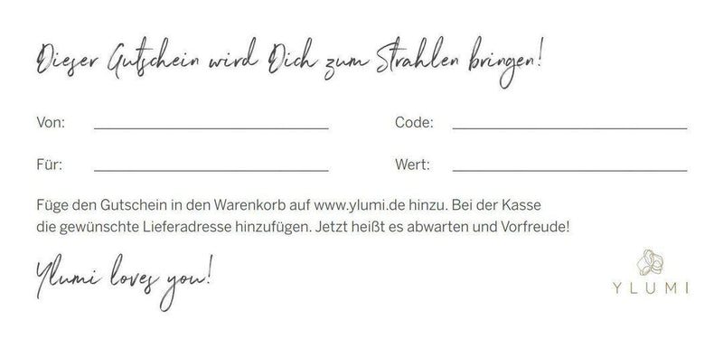 Ylumi Geschenkgutschein-YLUMI